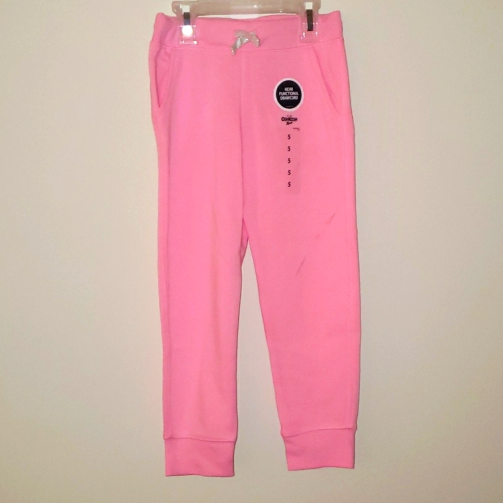 NWT Osh Kosh pink sweatpants size 5